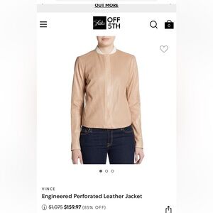 Leather Jacket, Vince Jacket/ Coat, Large size